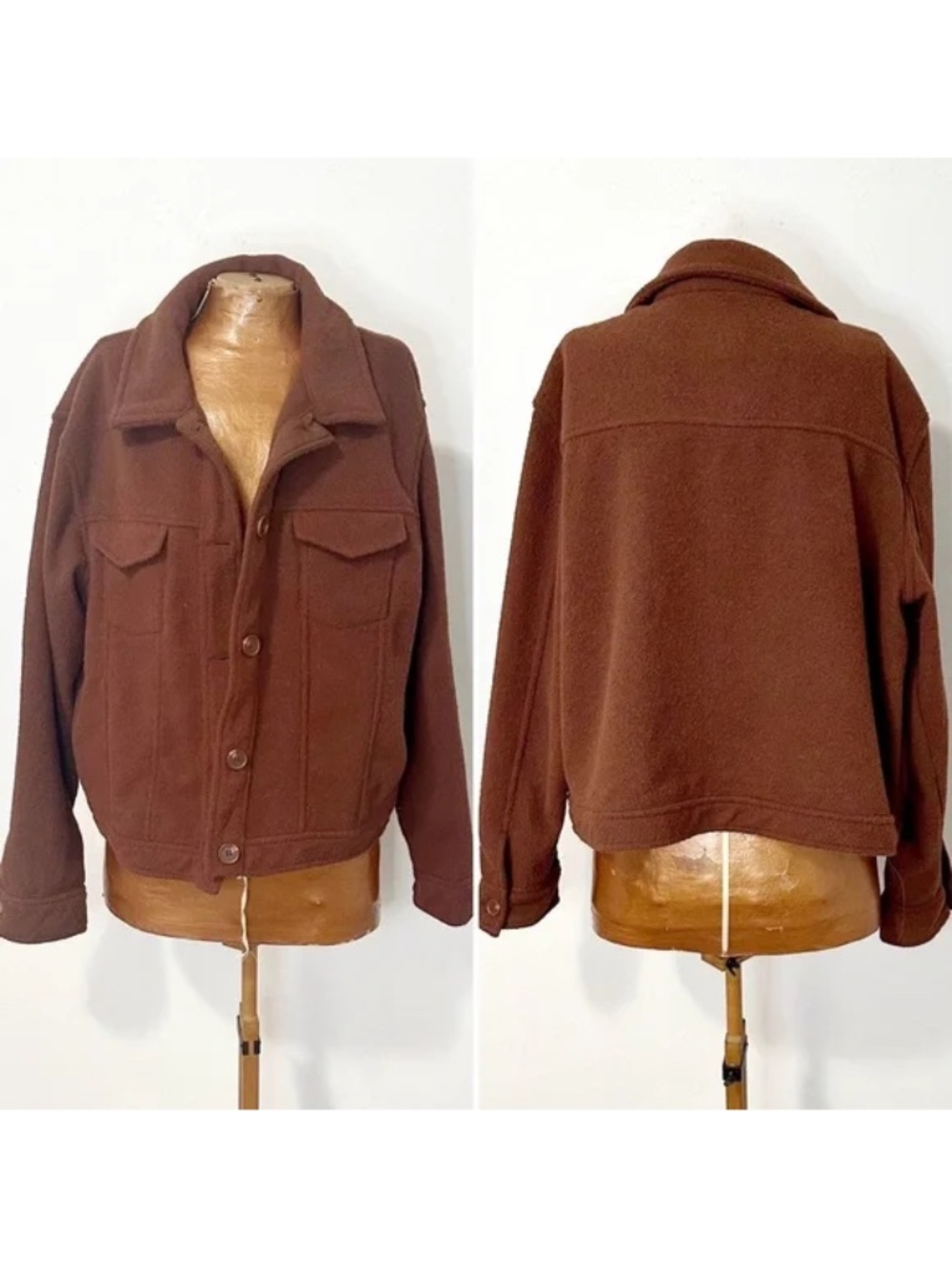 Joie Brown Textured Utility Jacket XL NWOT Cropped Chore Jacket